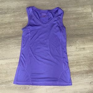 Purple workout tank top